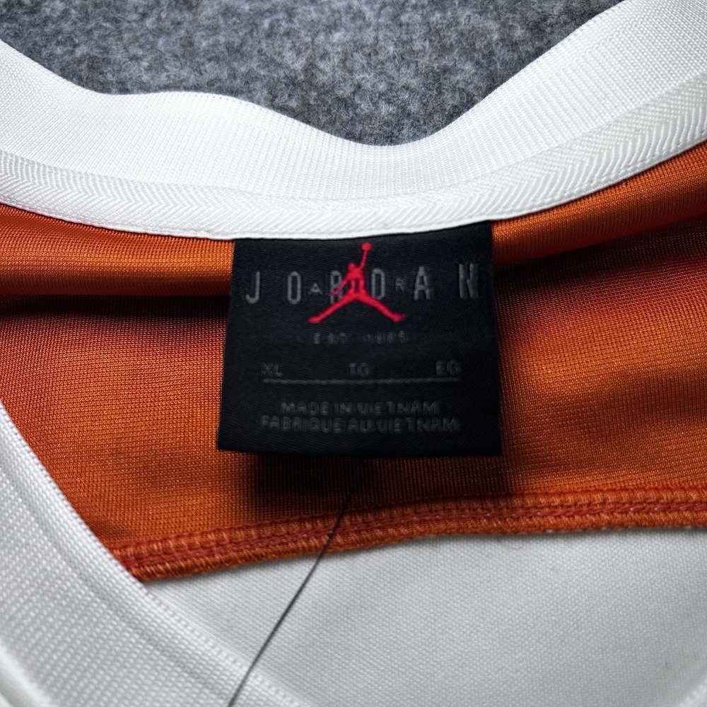 Jordan Mens Brooklyn Collegiate Hockey Jersey Size XL White Orange HV0109 133 - Picture 11 of 12